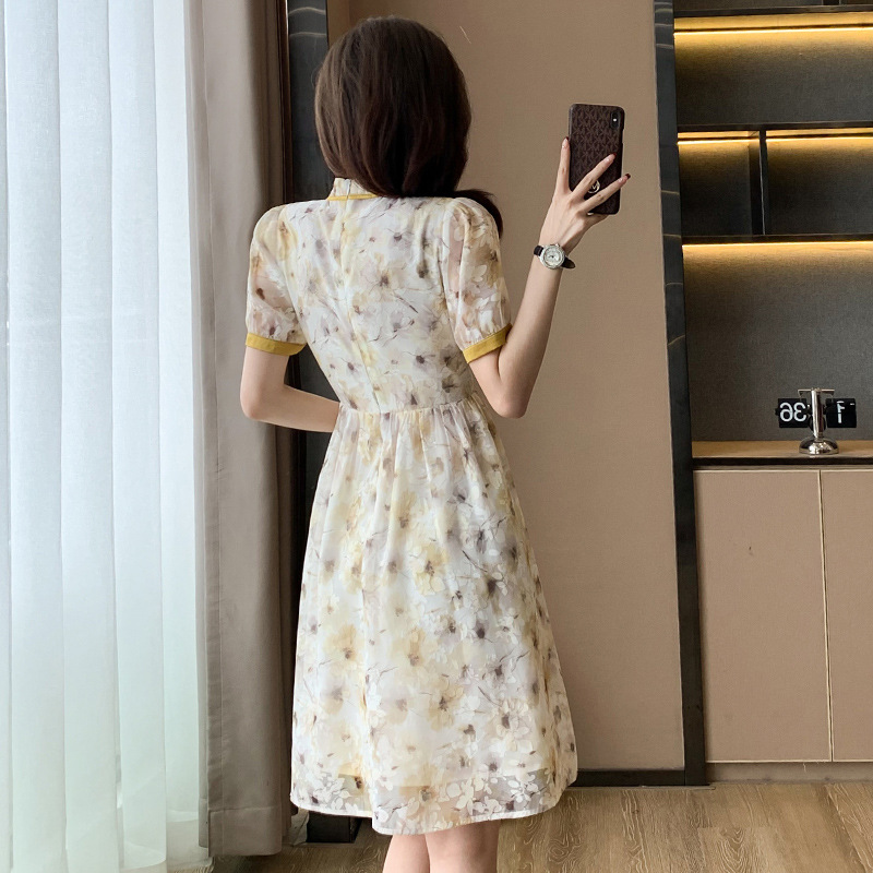 B4640 1380K VÁY ĐẦM LIỀN THÂN NỮ DONTDAN MÙA HÈ HỌA TIẾT HOA THỜI TRANG NỮ G04 SẢN PHẨM MỚI