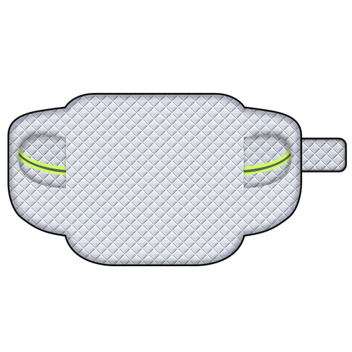 Yiju winter car snow shield manufacturer front windshield anti-frost anti-freeze coated silver cloth car window thickened snow cover