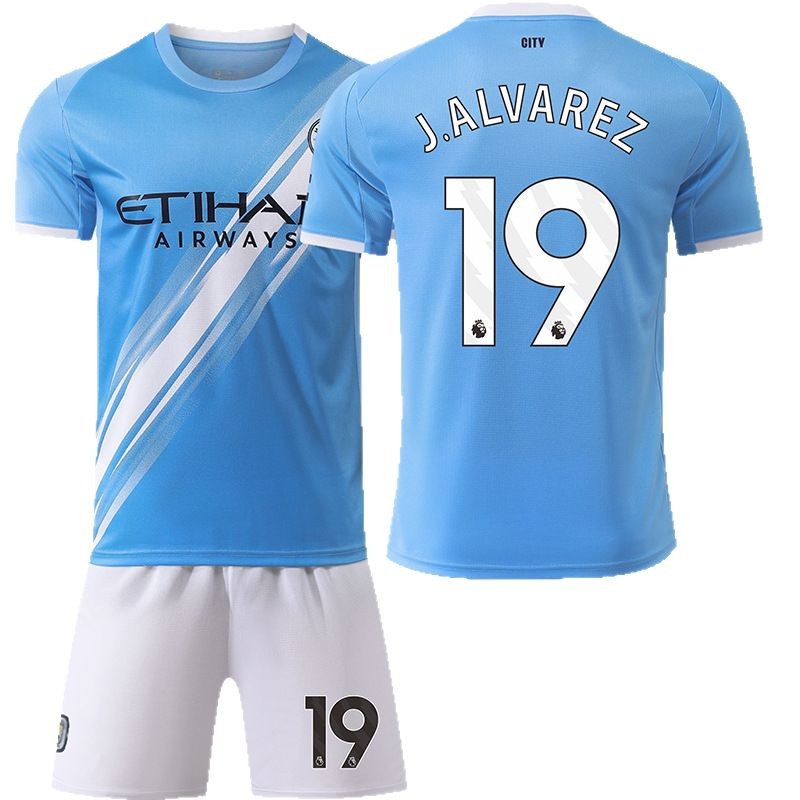 2526 Camiseta del Manchester City en casa Harland No. 9 Camiseta 17 De Bruyne Traje de uniforme de fútbol Transfronterizo Jersey