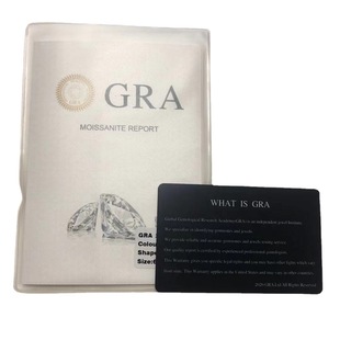 Small Ben Mosane Certificate Mosane Diamond GRA One Card One Code Label Moissanite Jewelry Three-Piece Set Black