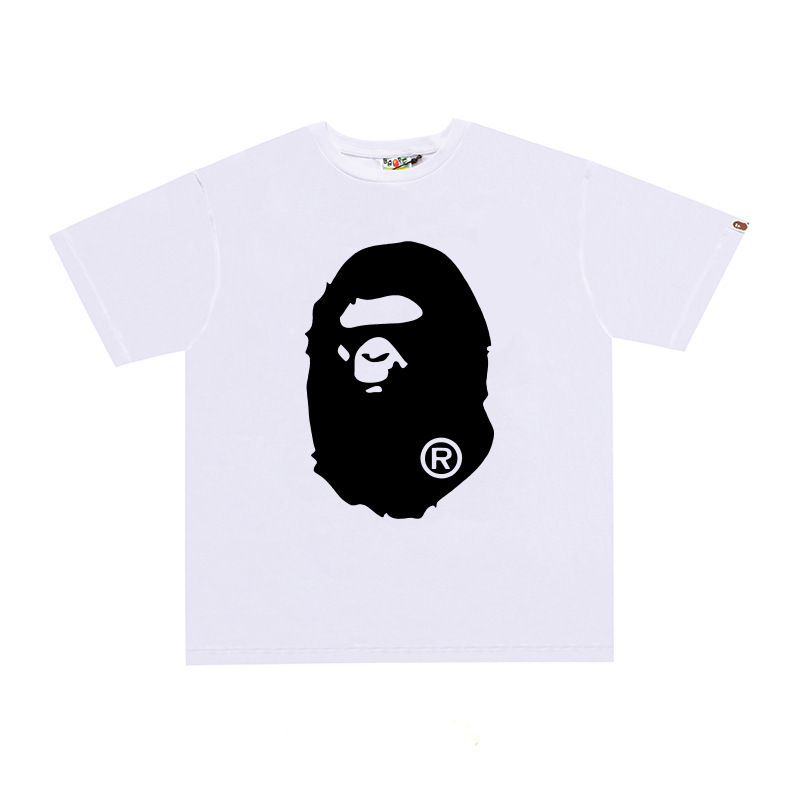 国境を越えた貿易トレンディなブランド半袖メンズレタープリントアメリカンストリートルーズカップルカジュアルTシャツ半袖シャツ|undefined
