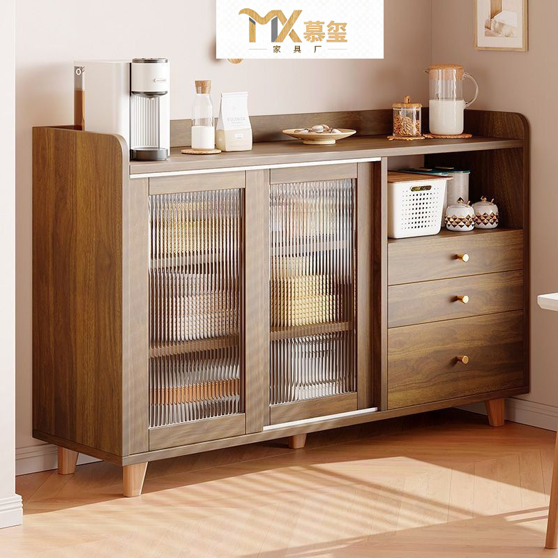 Sideboard Home Living Room Wall-Mounted Integrated Storage Cabinet Kitchen Cabinet Cupboard Tea Cabinet
