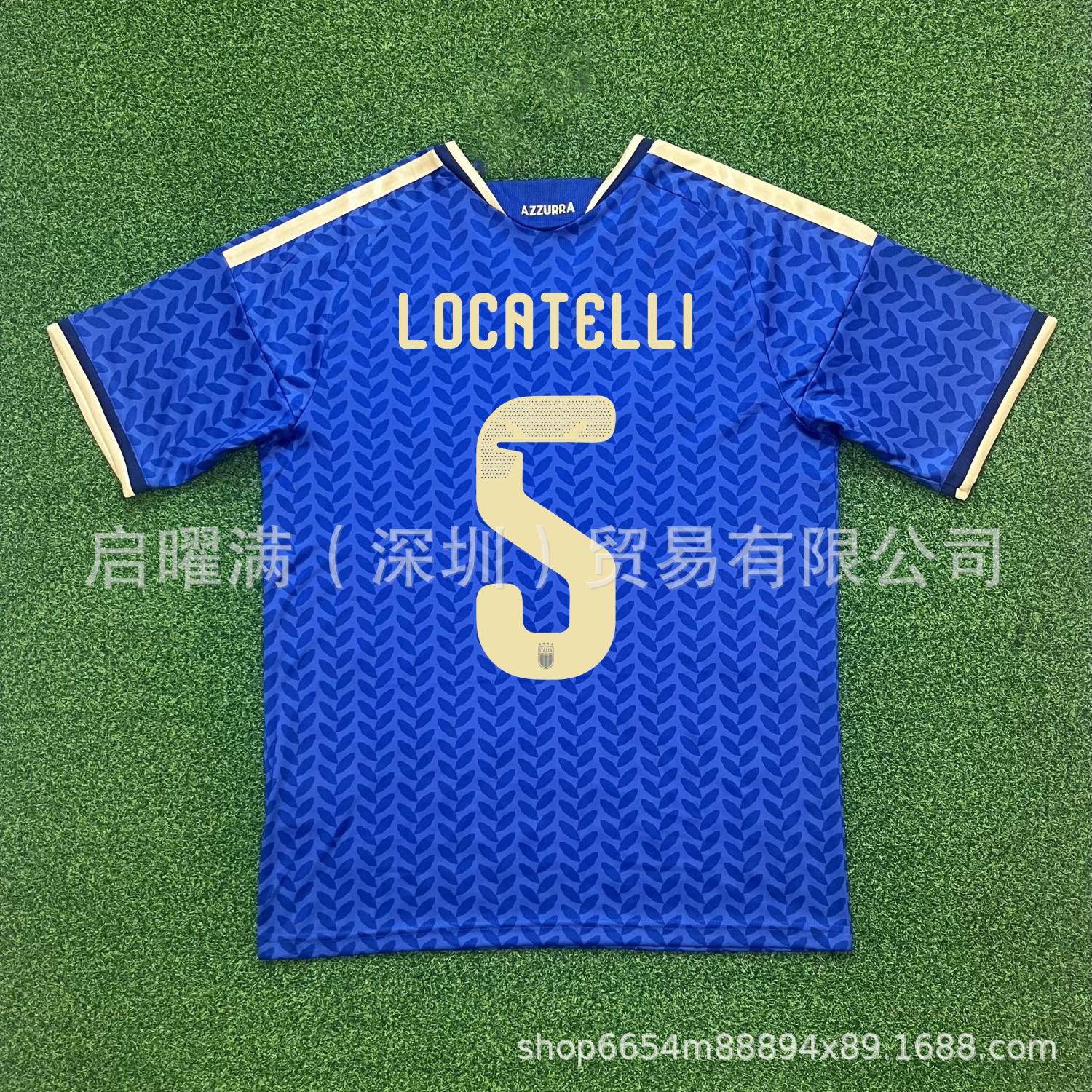 Al por mayor 2627 camiseta de casa de la Copa del Mundo de Italia versión de jugadores de fútbol Chiesa Bacho camiseta de fanáticos versión de camiseta