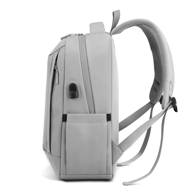 2023 nueva mochila recargable USB coreana moda nailon de gran capacidad para viajes de negocios mochila para computadora al por mayor