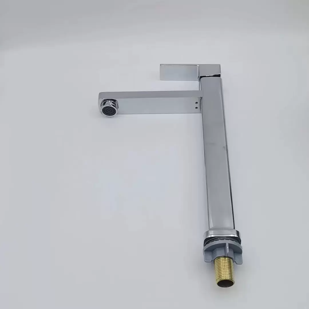 黑色四方台上盆单冷水龙头四方面盆龙头浴室台盆方形水龙头