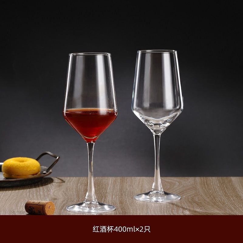 Copa de vino tinto de alto valor de manzana verde Copa de vino de vidrio sin plomo Juego de lujo ligero para el hogar Copa de uva decantador