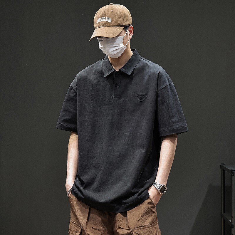 2026 New Solid Color Polo Shirt Men's 280g Pure Cotton Summer Versatile Casual Short-Sleeve Men's T-Shirt Trendy Brand Turn-Down Collar 2026 New Solid Color Polo Shirt Men's 280g Pure Cotton Summer Versatile Casual Short-Sleeve Men's T-Shirt Trendy Brand Turn-Down Collar