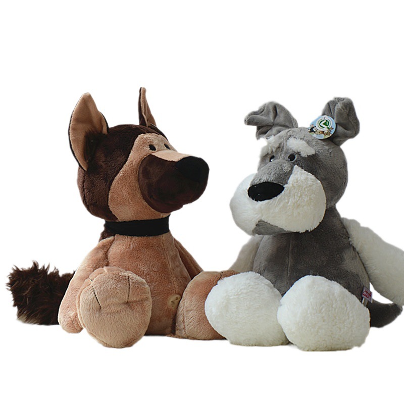 Procesamiento de fábrica juguetes de peluche personalizados lindo muñeco de Schonari muñeco de perro muñeco de trapo logotipo de regalo de la reunión anual