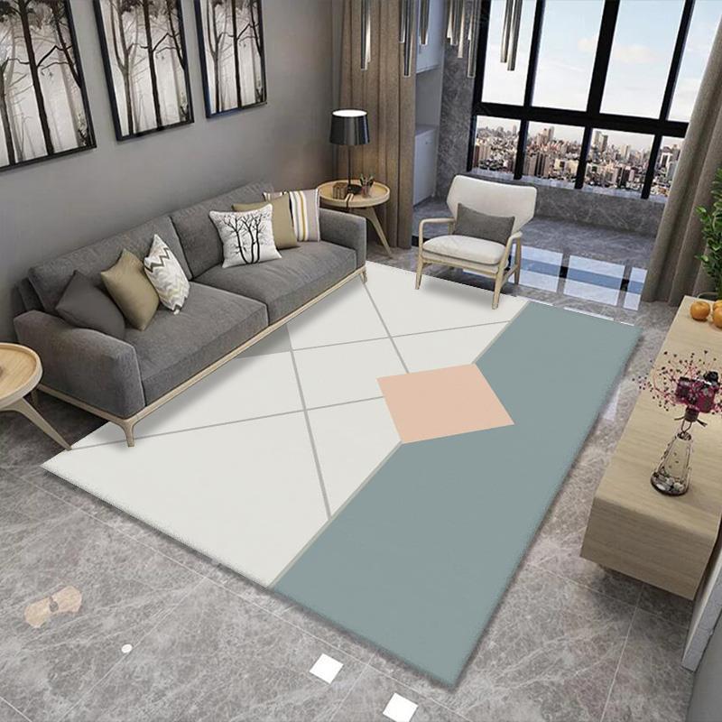 Alfombra de estilo europeo sala de estar simple moderna mesa de café americana dormitorio manta de cama completa manta de noche de estilo nórdico