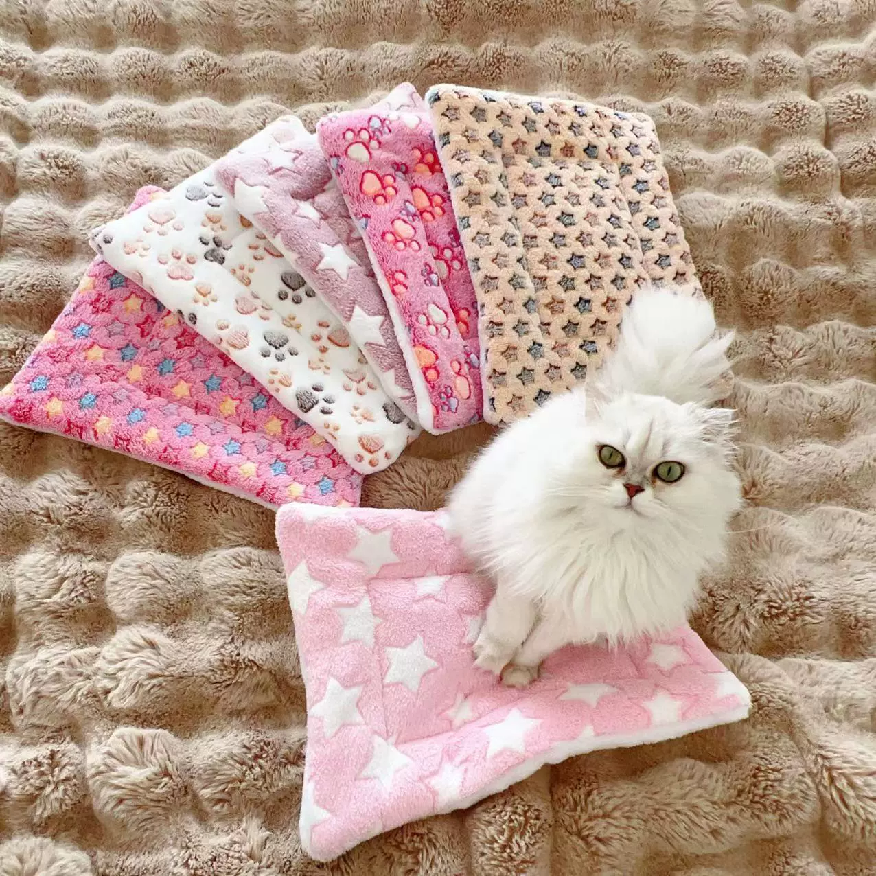 Трансграничные специальные коврики для домашних животных толстые фланелевые коврики мягкие плюшевые кошачьи коврики собачьи будки зимние коврики оптом