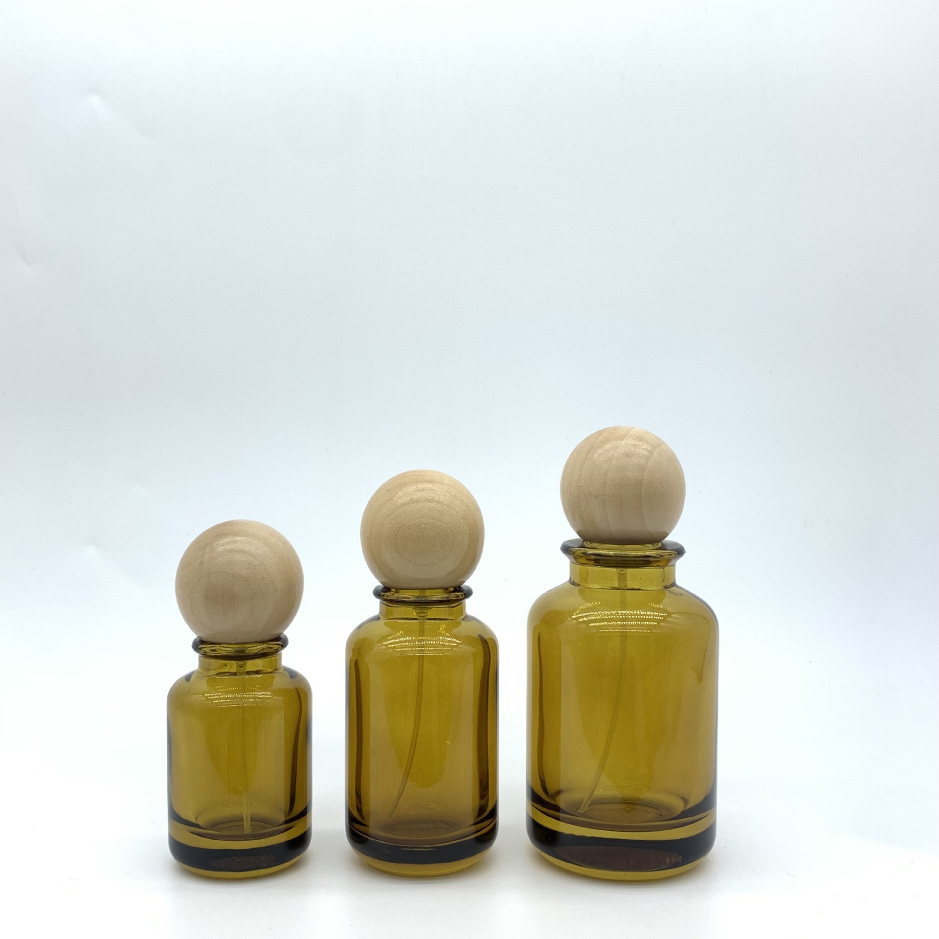 香水分装瓶卡口瓶透明喷漆棕色化妆品玻璃瓶子裸瓶喷雾玻璃瓶