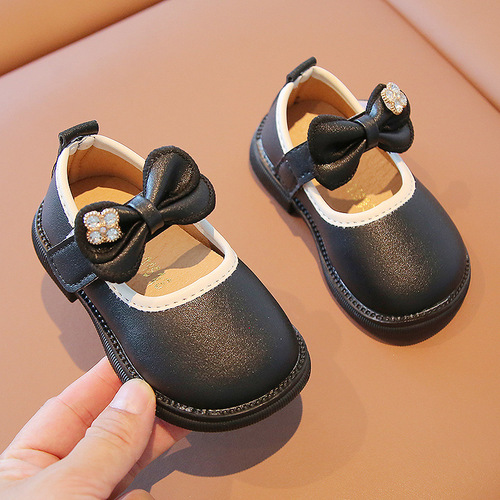 一件代发外贸宝宝方口鞋纯色春秋0-2岁学步鞋透气女公主鞋学步鞋