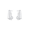 Brand summer earrings, silver 999 sample, Korean style, simple and elegant design