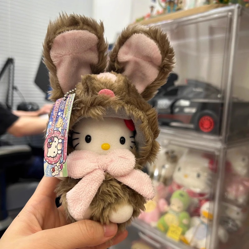 立耳兔大耳朵hellokitty猫包包挂件小挂饰品公仔毛绒玩偶可爱配饰|undefined