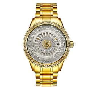 Cross-Border Tevis Steel Band Watch Moon Phase Waterproof Fully Automatic Mechanical Watch Business Mechanical Watch Men's Watch