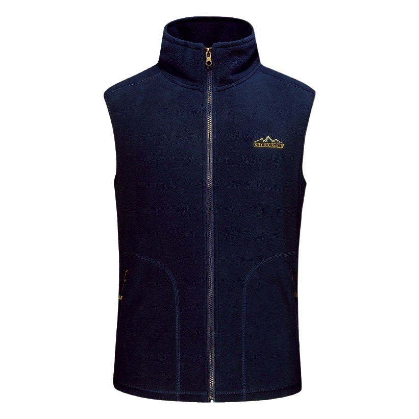 Manufacturer Wholesale Fleece Vest for Men and Women Large Size Thickened Double-Sided Polar Fleece Vest for Couples Warm Four-Way Elastic Vest