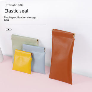 Lipstick, handheld automatic polyurethane organizer bag, waterproof storage system, cosmetic bag