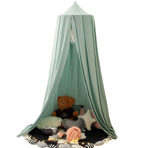 Nordic dome bed curtain children's windproof crib surround bedside decoration blackout mosquito net ceiling bed tent bed curtain