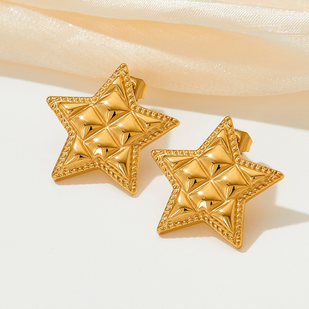 Bracelets, Earrings, Necklace Classification PVD Coated Real Gold Plated 16K Gold White Gold Plated Gold Plating Geometric 304 Stainless Steel Titanium Steel Fashion Waterproof Non Tarnish Bracelets Earrings Necklace
