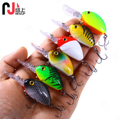 New Rocker Small Fat Fish Bait 6.5CM 7.5G Lure Plastic Hard Bait Deep Diving Lure Wholesale