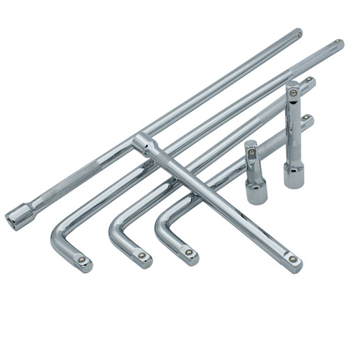 Ring Boss CRV Chrome Vanadium Steel Big Fly Connector Rod Seven-Character Rod 12.5mm 10-inch Long Bending Rod 1/2 Extension Rod Sleeve Wrench