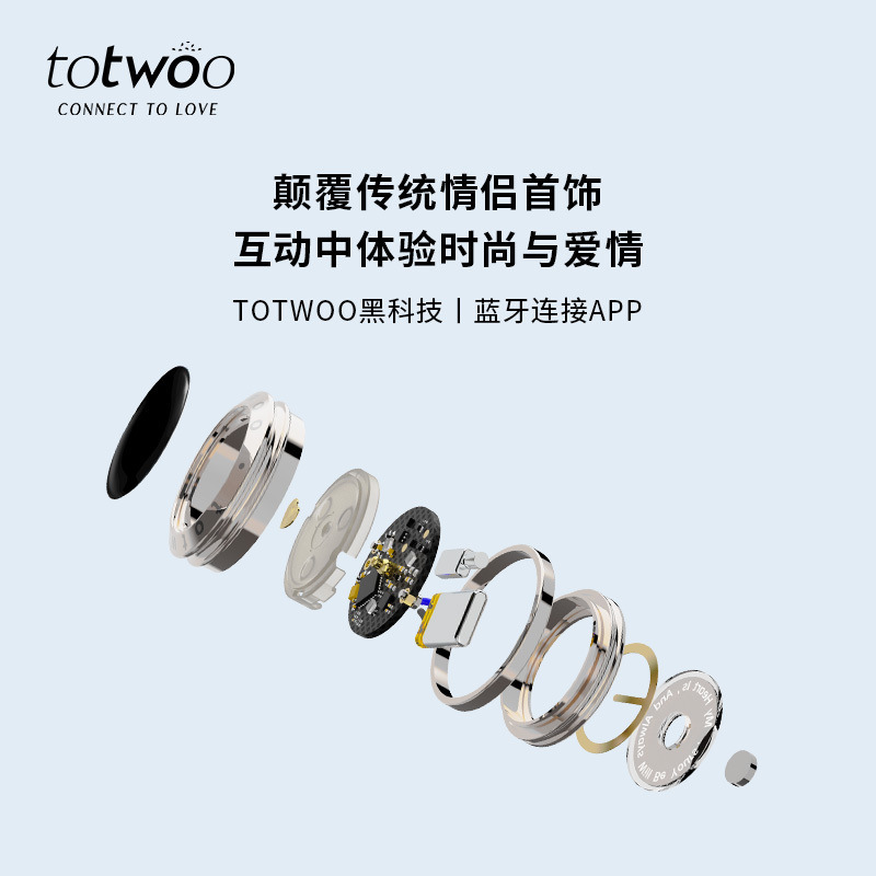 Totwoo霊サイ恋人異郷恋愛カップル遠隔交流ブレスレット知能誘導振動バレンタインデープレゼント|undefined