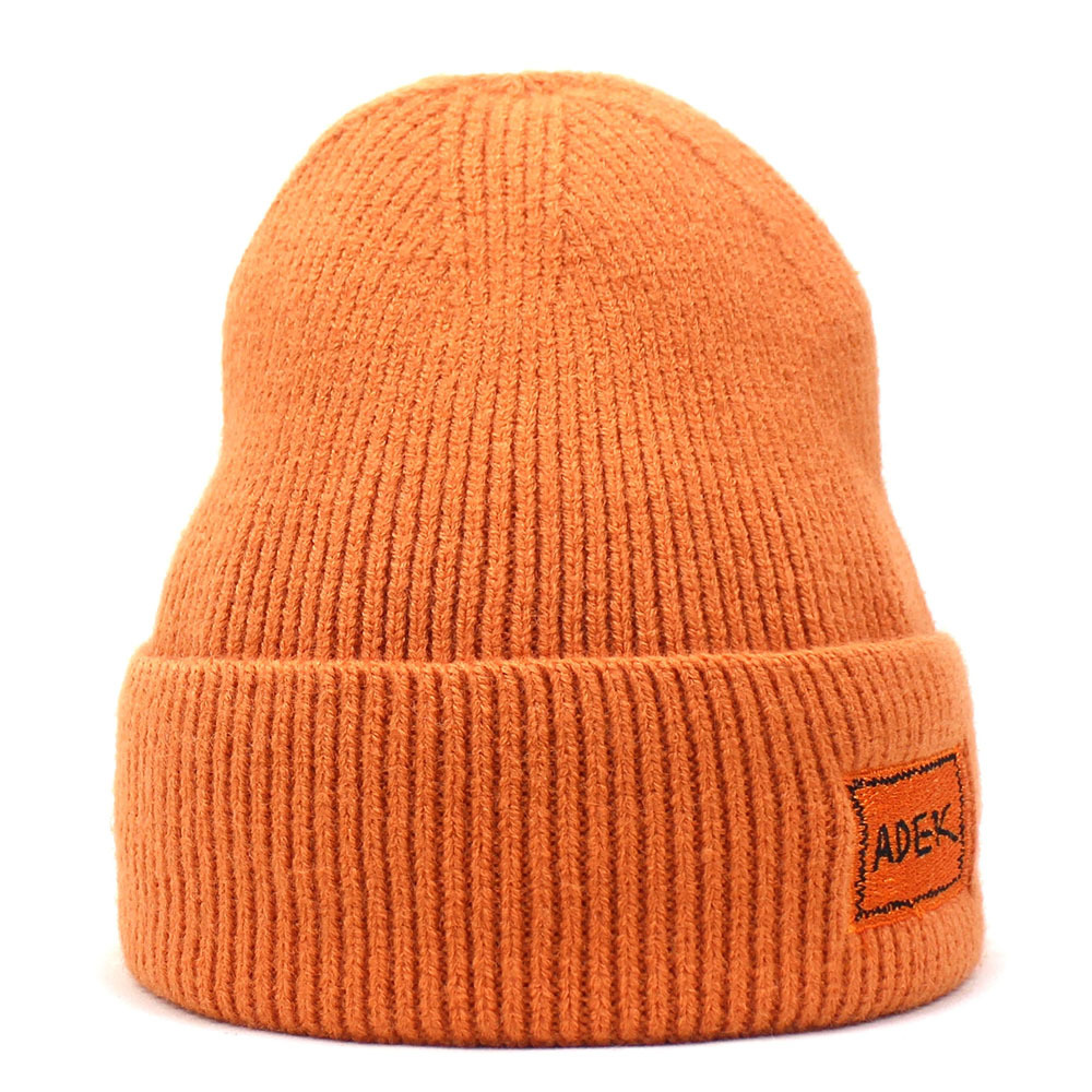 Unisex kašmyro megzta kepurė Moteriška kepurė raidė su ritininiu krašteliu megztinė kepurė vilnonė kepurė_voghion.com