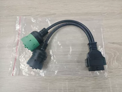 Diagnostic instrument truck adapter OBD truck cable J1939 J1708 J1587 9 6pin (Avtomobil diaqnostika alətləri) - j1939-j1708-y-cable