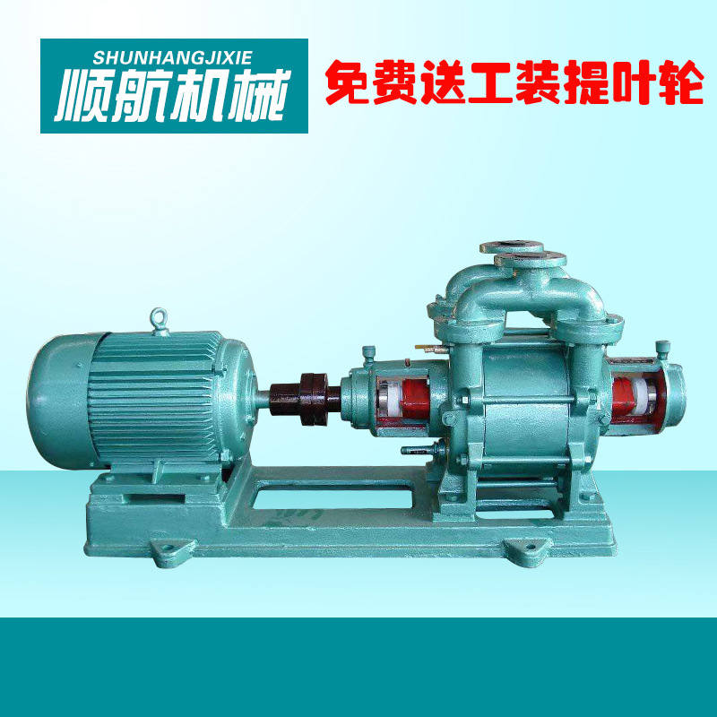 SK水环式真空泵电动铸铁化工用循环水自吸泵头单双级真空泵