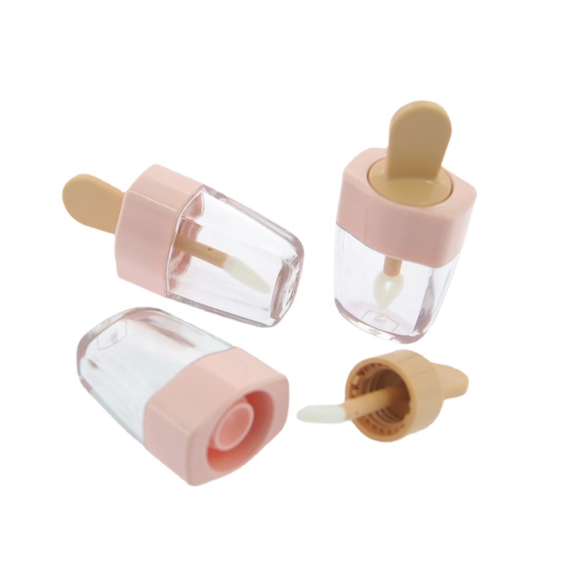 En stock al por mayor tubo de brillo de labios multicolor lindo helado Lip Glaze tubo vacío lápiz labial tubo maquillaje paquete material logotipo imprimible
