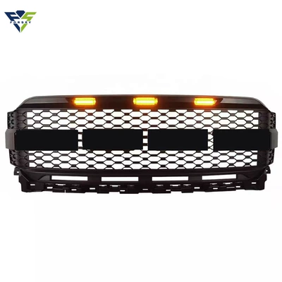 Suitable for 21 Ford Raptor F-150 front grille with lights and front bumper center grid