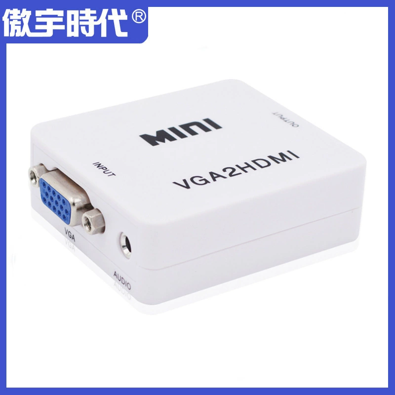 Minivgatohdmi converter with audio mini VGA to HDMI HD conversion box audio converter