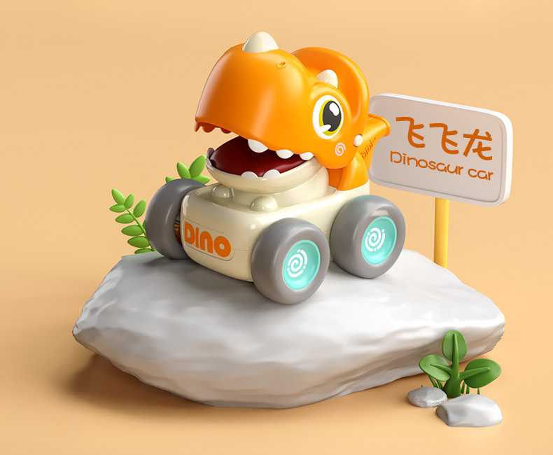 卸売ドロップシッピング楽しい漫画エンジニアリング車両掘削車落下耐性男の子と女の子子供シミュレーションおもちゃ慣性プレス車|undefined