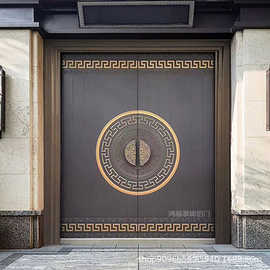 精雕铸入户子母门双开进户门铝门别墅大门铸铝高端甲级防盗门家用