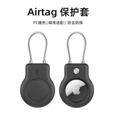 エアタグロケーター保護カバー、スチールワイヤーストラップロック、紛失防止PCハードシェル保護カバーケースに適しています。