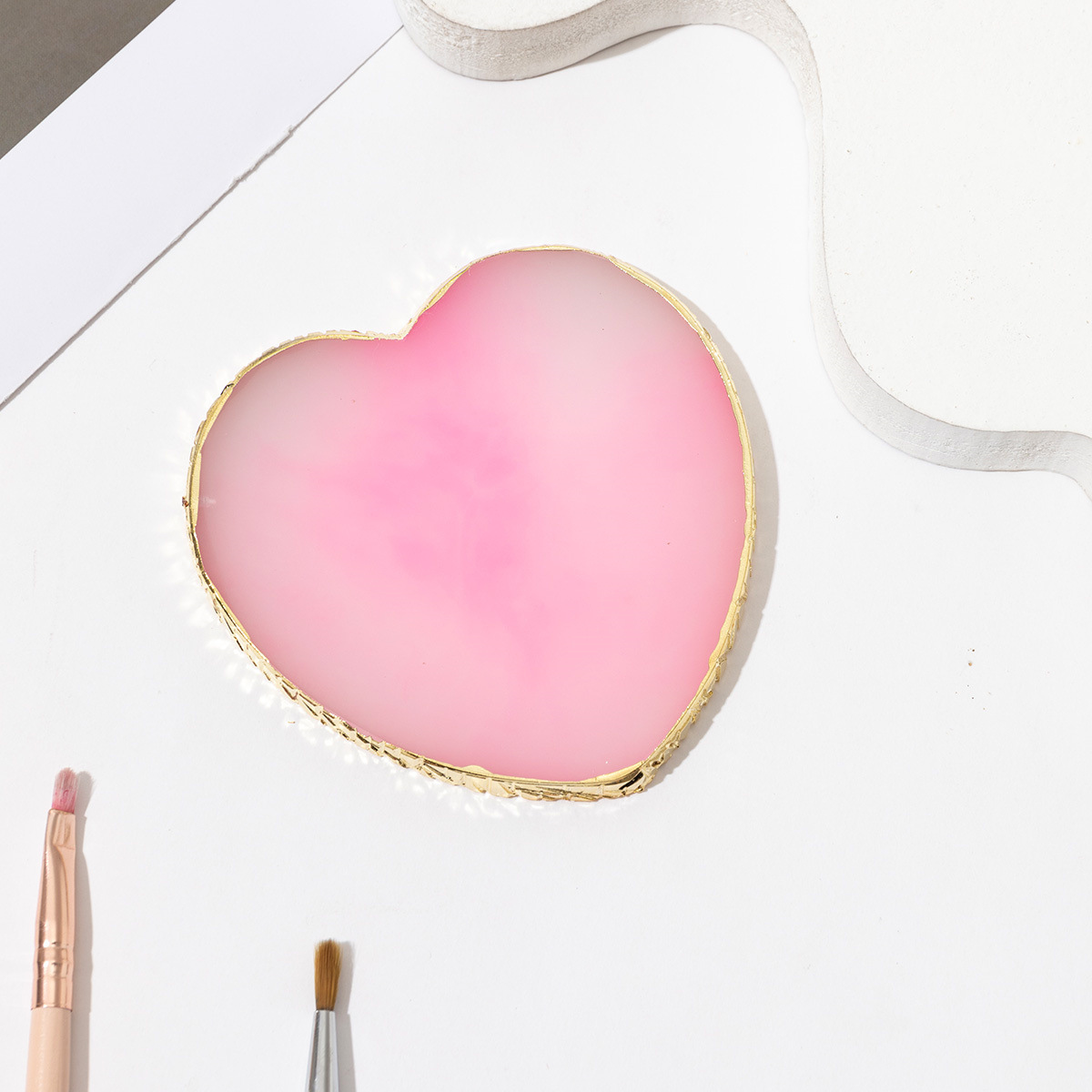 Herramientas de uñas transfronterizas paleta de uñas paleta de resina herramientas de tablero de exhibición de uñas de cristal paleta de uñas