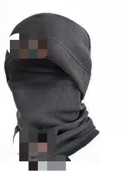 Sports neck warmer set, travel velvet-lined polar fleece, windproof demi-season, neck protection