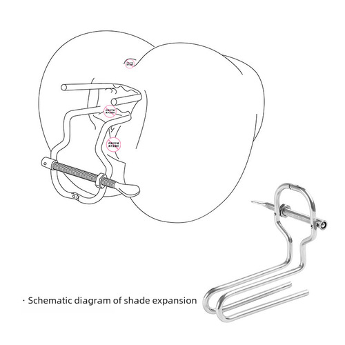 Metal anal dilator, back courtyard, dilating anal prying, private part, vaginal prying, BDSM adult props, sex toys