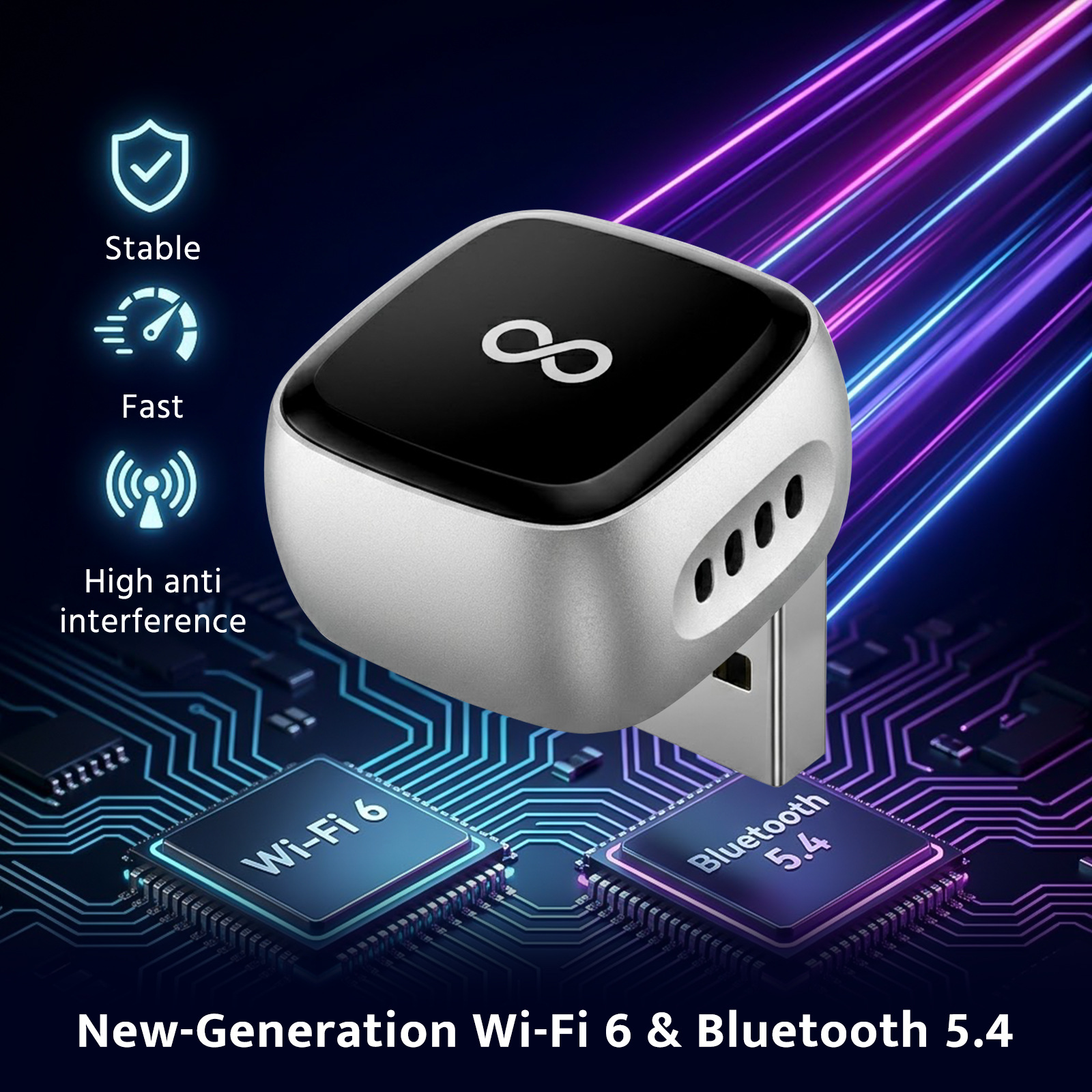 Apple and Android 2-in-1 wired-to-wireless CarPlay adapter, in-car connectivity converter, smart car system box