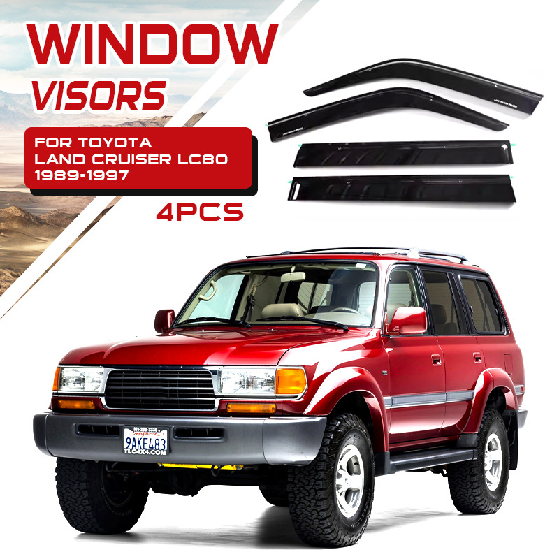 Adecuado para protectores de lluvia y parasoles para ventanas de automóviles Toyota Prado Cruiser LC300 LC200 LC250.