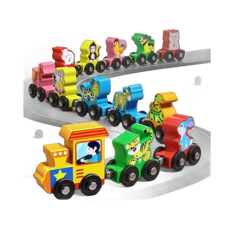 Tren digital magnético, bloques de construcción, juguetes educativos para niños, 1-2 años, 3 bebés, educación temprana, iluminación image 5