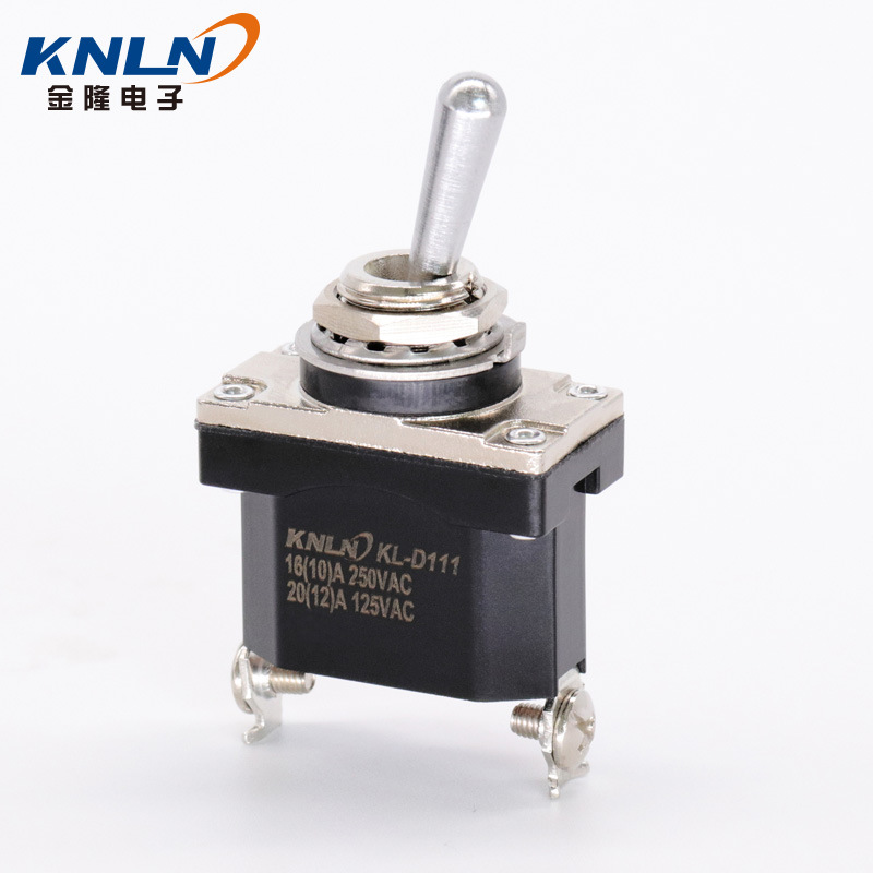 钮子开关2档2脚纽防水 摇头摇臂扭子拨动开关电源电机开关KL-D111