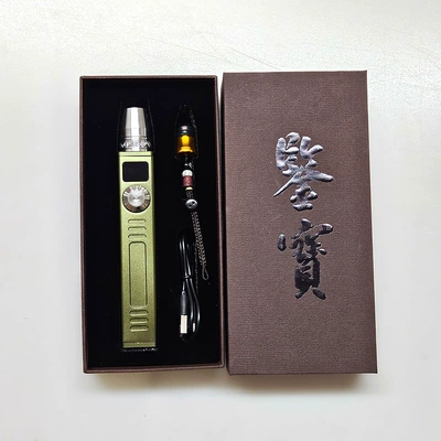 New Jade Identification Flashlight with Stepless Dimming, 365Nm Ultraviolet Light, Rechargeable Strong Light for Illuminating Fluorescent Agents and Cat Ringworm (UV fənərlər) - green-suit