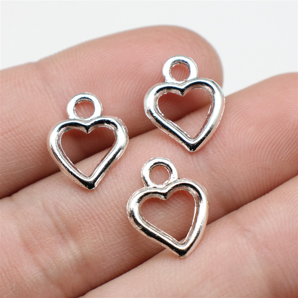 1 Piece Simple Style Heart Shape Alloy Plating Pendant Jewelry Accessories display picture 2