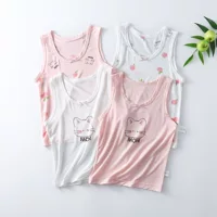 Детский жилет Tencel Лето 2023 Новый ультратонкий модальный бесшовный дышащий жилет для девочек