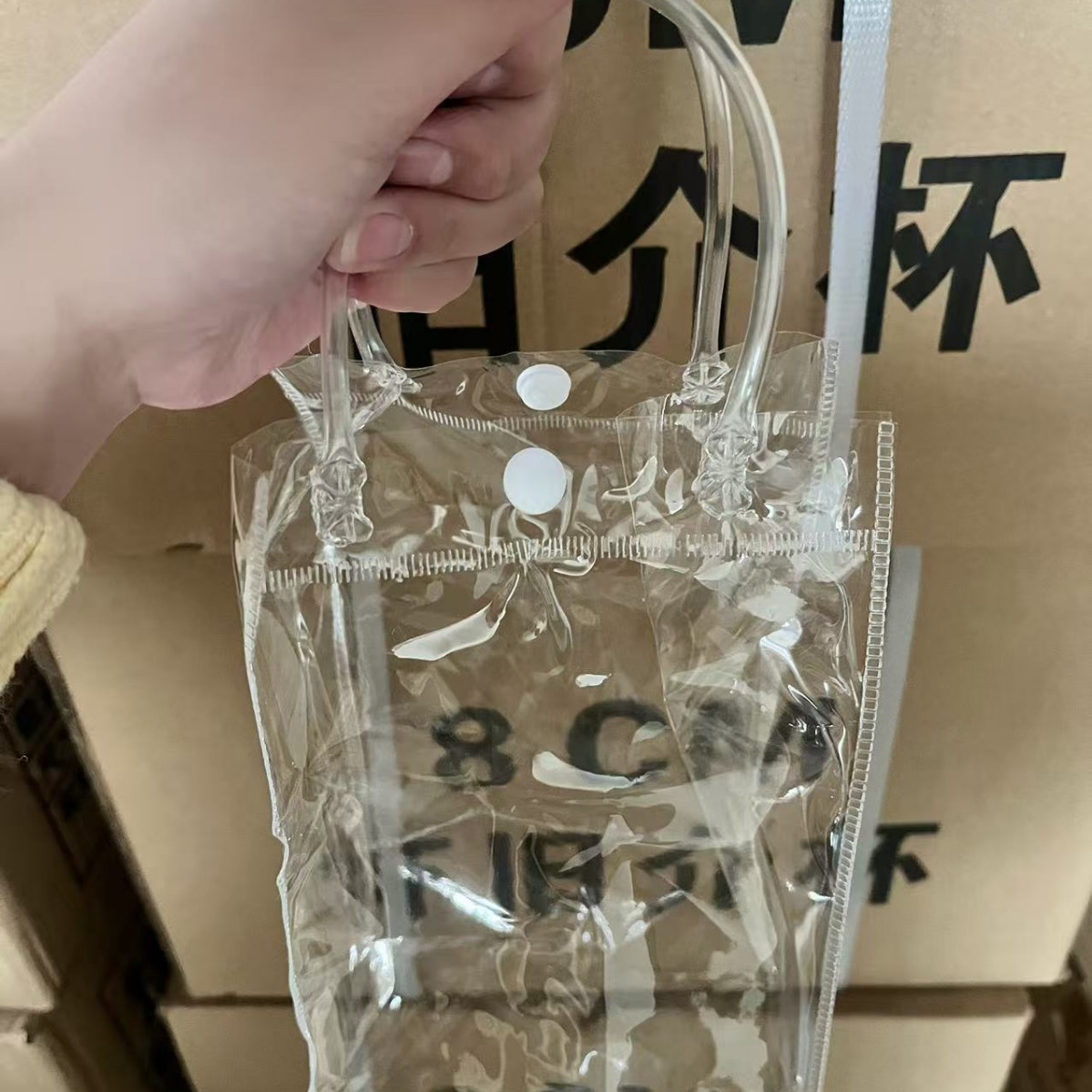 Transparent handbag