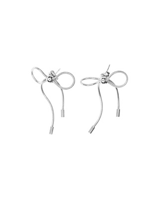 Titanium Steel Material Bow Knot Pattern 1 Pair Casual Modern Style Bow Knot Titanium Steel Ear Studs