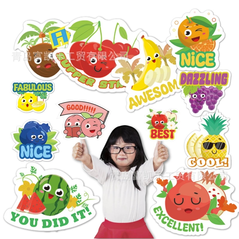 Наклейки для внешней торговли: ароматизированные, фрикционные, скретч-наклейки, наклейки для планировщиков с мультяшными персонажами, наклейки с фруктами, этикетки.