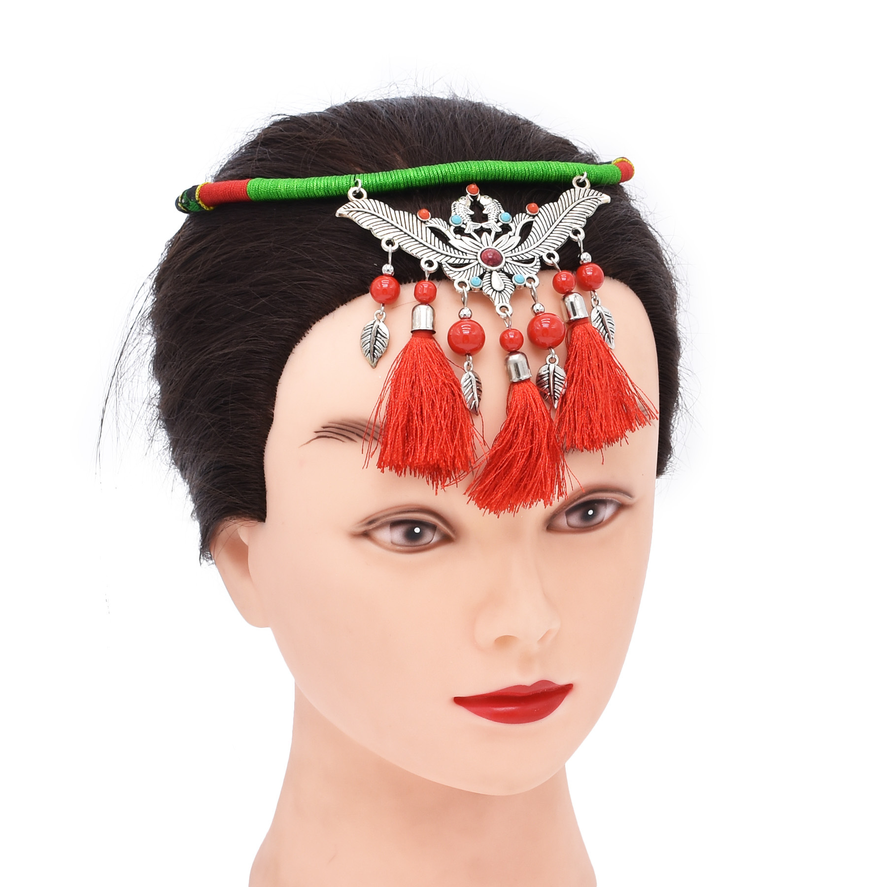ethnic retro hair accessory from Yunnan province with tassels…
