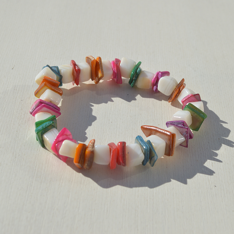 Conchas naturales pulsera caracoles collar diy joyas de chicas hechas a mano puestos de mercado nocturno regalos características pulseras